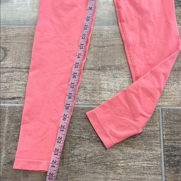 Alphalete High Rise Workout Leggings Coral Pink Size Small S - Picture 5 of 7